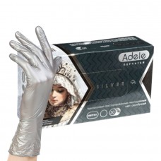 Перчатки нитриловые Adele XS, серебро, 50 пар