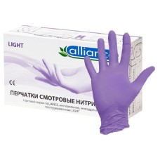 Перчатки нитриловые ALLIANCE XS, фиолетовые, 50 пар
