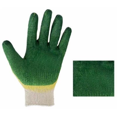 Перчатки трикотажные х/б  с двойным латексным обливом, 13 класс