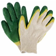 Перчатки трикотажные х/б  с двойным латексным обливом, 13 класс