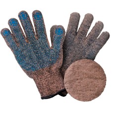 Перчатки полушерстяные с ПВХ, 7,5 класс, 6 нитей, 10 пар