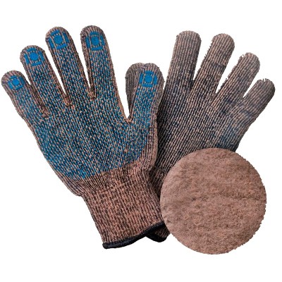 Перчатки полушерстяные с ПВХ, 7,5 класс, 6 нитей, 10 пар