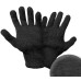 Перчатки акриловые утепленные с начесом, 7,5 класс, черные, 10 пар