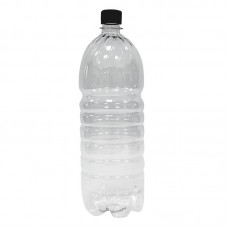 Бутылка пластиковая 1000 мл, прозрачная, с крышкой, 50 шт