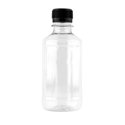 Бутылка пластиковая 250 мл, прозрачная, с крышкой, 100 шт