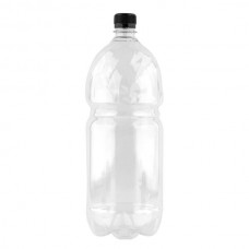 Бутылка пластиковая 2000 мл, прозрачная, с крышкой, 45 шт