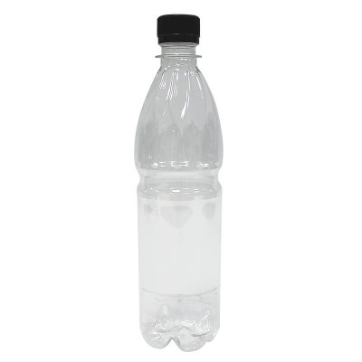 Бутылка пластиковая 500 мл, прозрачная, с крышкой, 100 шт