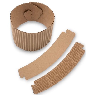 Манжета на стакан (Капхолдер) 2-слойный, крафт, 1000 шт