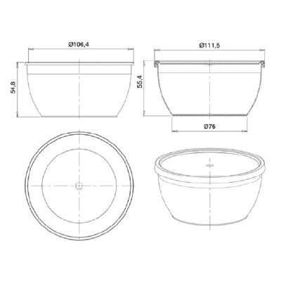 Банка суповая ПП 360 мл + крышка D112 мм "Перинт", 300 шт Банка суповая ПП 360 мл + крышка D112 мм "Перинт", 300 шт