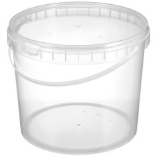 Ведро пластиковое с ручкой, без крышки, с контролем вскрытия, 5800 мл (контейнер круглый)