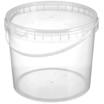 Ведро пластиковое с ручкой, без крышки, с контролем вскрытия, 5800 мл (контейнер круглый)