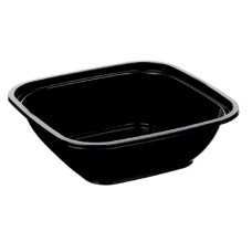 Контейнер квадратный ПП 126х126х38,5 мм 250 мл, ВЗЛП, черный, 50 шт