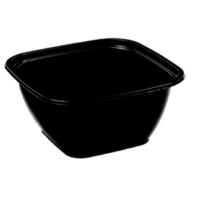 Контейнер пластиковый 126х126х60 мм 500 мл, ВЗЛП, черный, 50 шт