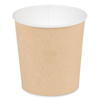 Контейнер бумажный суповой круглый 116 мм 700 мл "OSQ", крафт/белый, 35 шт