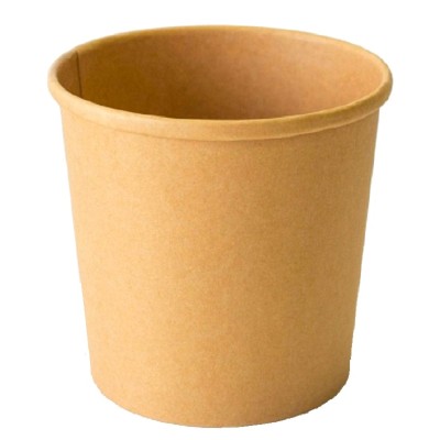 Контейнер бумажный суповой круглый 90 мм 300 мл "Паперскоп", 50 шт