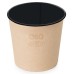 Контейнер бумажный суповой круглый 90 мм 300 мл "OSQ", крафт/черный, 30 шт