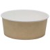 Контейнер бумажный суповой круглый 750 мл D150 мм, крафт/белый, 50 шт