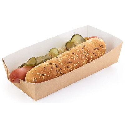 Лоток для хот-дога 165х70х40 мм, крафт, 50 шт