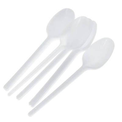 Ложка одноразовая Компакт 165 мм, белая, 100 шт