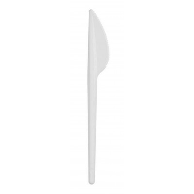 Нож одноразовый Стандарт 165 мм, белый, 100 шт