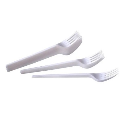 Вилка одноразовая Компакт 165 мм, белая, 100 шт