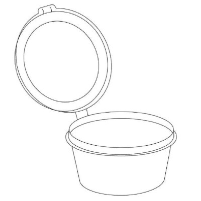 Соусник черный с крышкой 80 мл "ВЗЛП" (1254Ч) Премиум, 80 шт Соусник черный с крышкой 80 мл "ВЗЛП" (1254Ч) Премиум, 80 шт