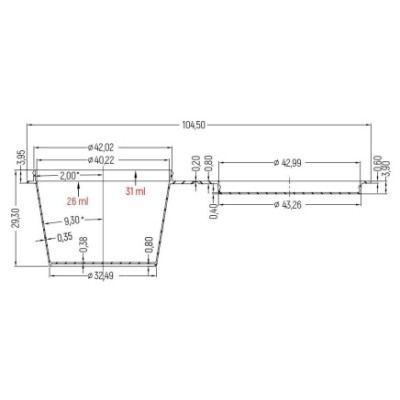 Соусник прозрачный с крышкой 27-30 мл "ВЗПЛ" (1235П) Стандарт, 80 шт Соусник прозрачный с крышкой 27-30 мл "ВЗПЛ" (1235П) Стандарт, 80 шт