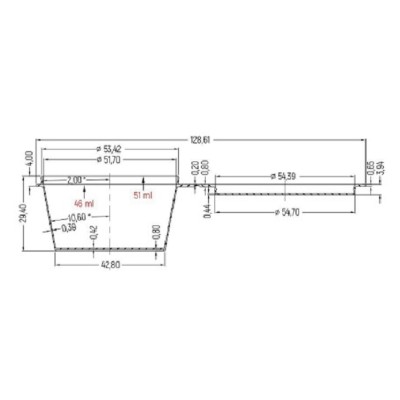 Соусник прозрачный с крышкой 47-50 мл "ВЗЛП" (1245П) Стандарт, 80 шт Соусник прозрачный с крышкой 47-50 мл "ВЗЛП" (1245П) Стандарт, 80 шт