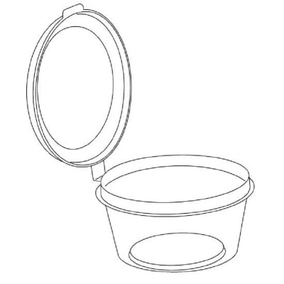 Соусник черный с крышкой 50 мл "ВЗЛП" (1244Ч) Премиум, 80 шт Соусник черный с крышкой 50 мл "ВЗЛП" (1244Ч) Премиум, 80 шт