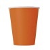 Стакан бумажный 250мл, оранжевый, 50шт, 1-слой, D80 EC