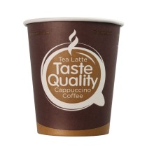 Стакан бумажный 250-280мл, Taste Quality, 50шт, 1-слой, D80 F