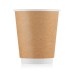 Стакан бумажный 250мл, крафт, 25шт, 2-слоя, D80 M