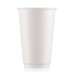 Стакан бумажный 360мл, белый, 25 шт, 2-слоя, D90 M