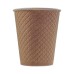 Стакан бумажный 250-280мл, крафт waffle, 25шт, 2-слоя, D80 F