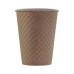 Стакан бумажный 300-430мл, крафт waffle, 25шт, 2-слоя, D80 F