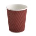 Стакан бумажный 250мл, бордовый 3D, 25шт, 3-слоя, D80 M