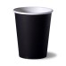 Стакан бумажный 175мл, черный, 100шт, 1-слой, D73 EC