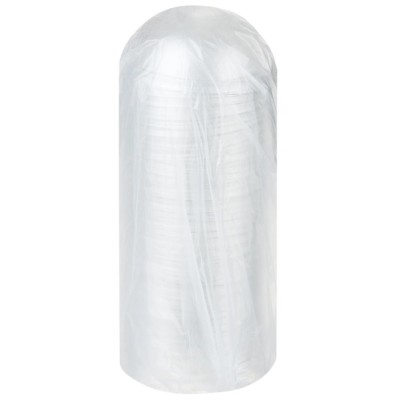 Крышка для стакана ПЭТ D95 купольная, с отверстием "ПолиЭР", 50 шт