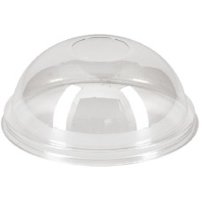 Крышка для стакана ПЭТ D95 купольная, без отверстия "ПолиЭР", 50 шт