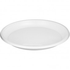 Тарелка одноразовая пластиковая 205 мм, белая, 100 шт