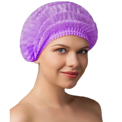 Шапочка одноразовая Шарлотта, фиолетовая, 100 шт