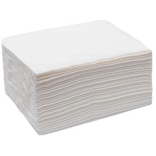 Полотенца спанлейс 45x90 см Тисненый, в сложении, белые, 50 шт