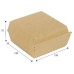 Коробка для бургера крафт 120x120x70 мм (L), 50 шт