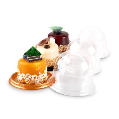 Контейнер для пирожного 110 мм, золотой, 65 шт