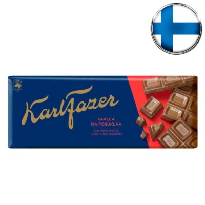 Шоколад молочный Fazer, молочный крем, 200 г