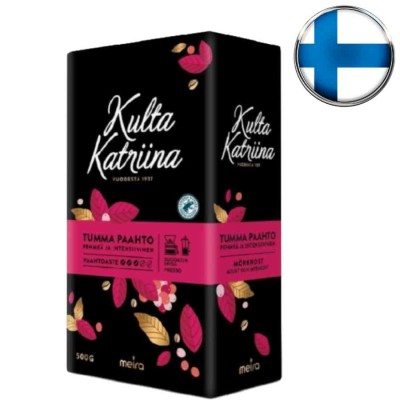 Кофе молотый Kulta Katriina Tumma Paahto, темной обжарки, 500 г