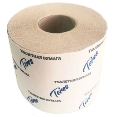 Туалетная бумага Бытовая 54 м, 1-слой, светло-серая