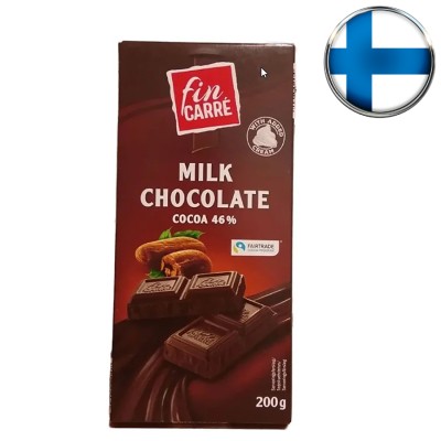 Шоколад молочный Fin Carre, cocoa 46%, 200 г Шоколад молочный Fin Carre, cocoa 46%, 200 г