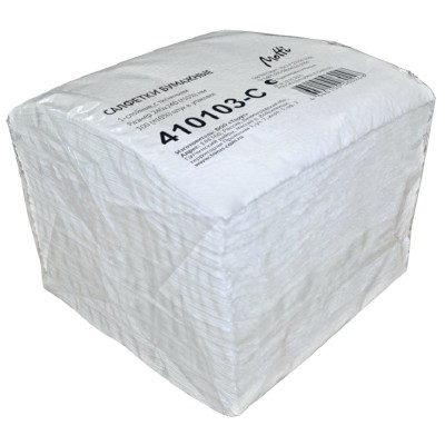 Салфетки бумажные MOTTI 24x24 см, белые, 100 шт
