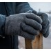 Перчатки акриловые утепленные с начесом, 7,5 класс, черные, 10 пар